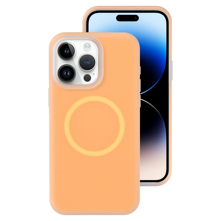 Jelly Liquid Silicone MagSafe Magnetic Phone Case, For iPhone 14, For iPhone 14 Pro