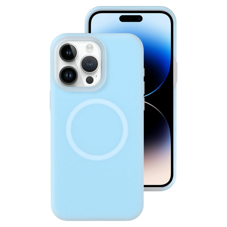 Jelly Liquid Silicone MagSafe Magnetic Phone Case, For iPhone 14, For iPhone 14 Pro