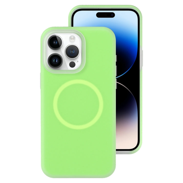 Jelly Liquid Silicone MagSafe Magnetic Phone Case, For iPhone 14, For iPhone 14 Pro