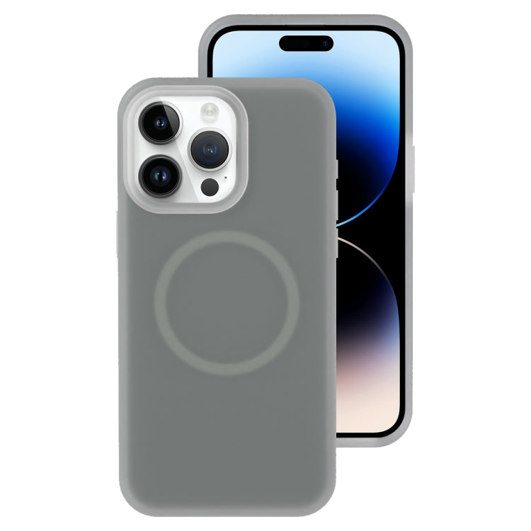 Jelly Liquid Silicone MagSafe Magnetic Phone Case, For iPhone 14 Pro Max, For iPhone 13 Pro Max