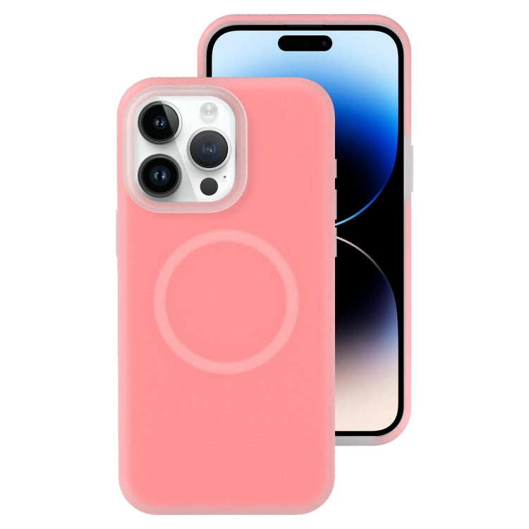 Jelly Liquid Silicone MagSafe Magnetic Phone Case, For iPhone 14 Pro Max, For iPhone 13 Pro Max