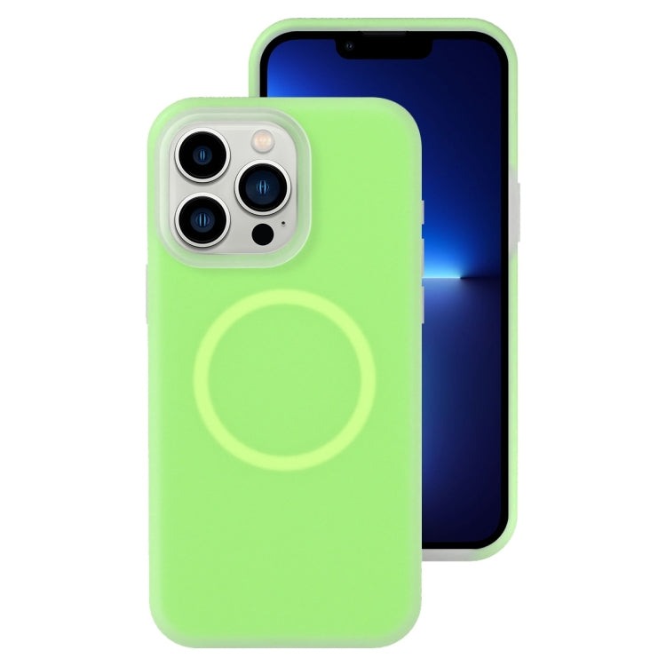 Jelly Liquid Silicone MagSafe Magnetic Phone Case, For iPhone 13 Pro, For iPhone 13