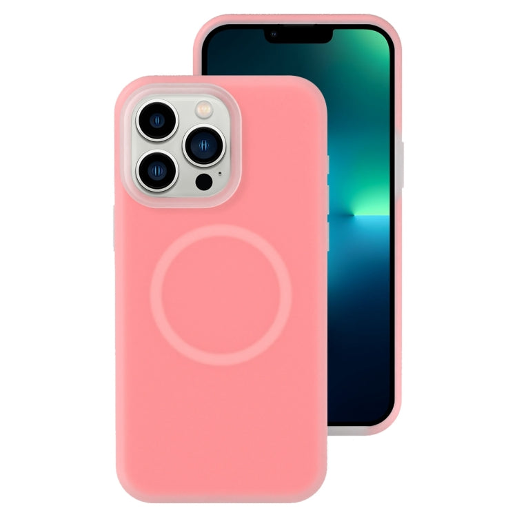 Jelly Liquid Silicone MagSafe Magnetic Phone Case, For iPhone 14 Pro Max, For iPhone 13 Pro Max