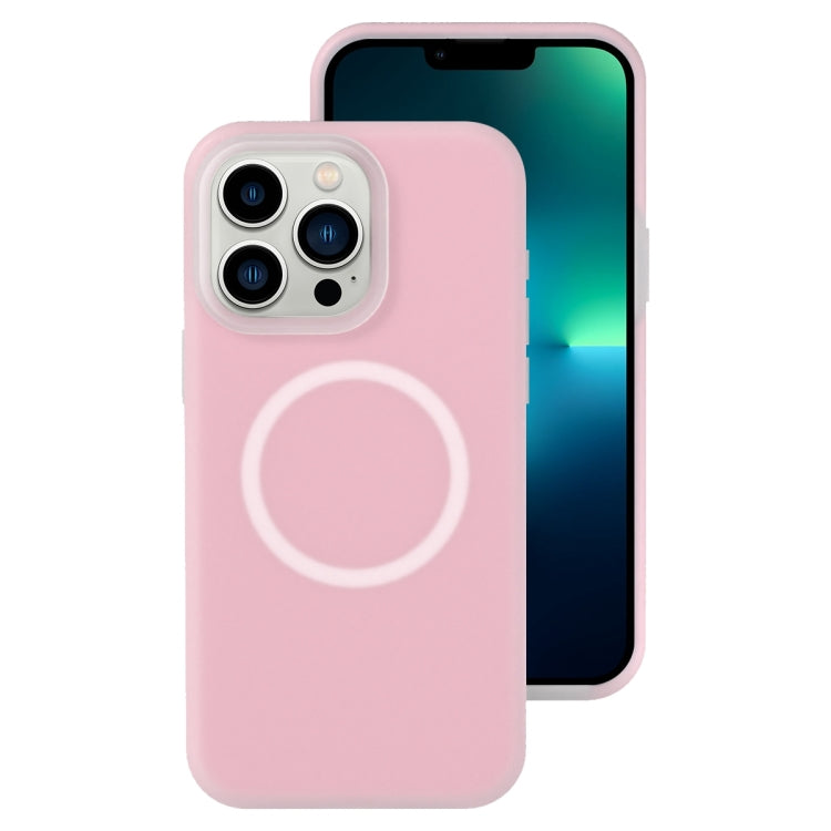 Jelly Liquid Silicone MagSafe Magnetic Phone Case, For iPhone 14 Pro Max, For iPhone 13 Pro Max