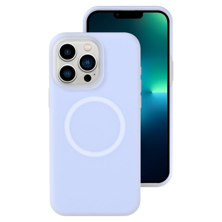Jelly Liquid Silicone MagSafe Magnetic Phone Case, For iPhone 14 Pro Max, For iPhone 13 Pro Max