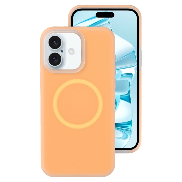Jelly Liquid Silicone MagSafe Magnetic Phone Case, For iPhone 16 Pro, For iPhone 16 Plus
