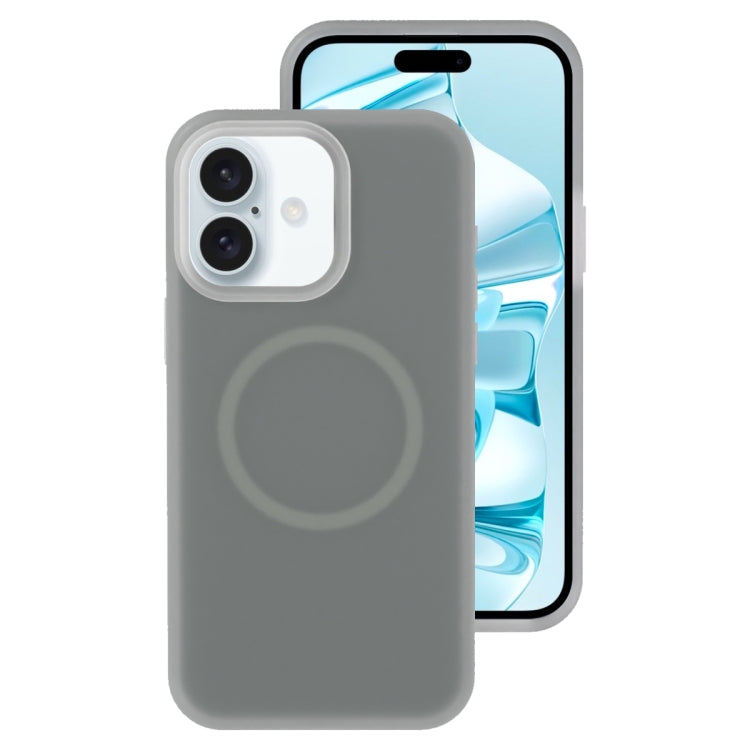 Jelly Liquid Silicone MagSafe Magnetic Phone Case, For iPhone 16 Pro, For iPhone 16 Plus