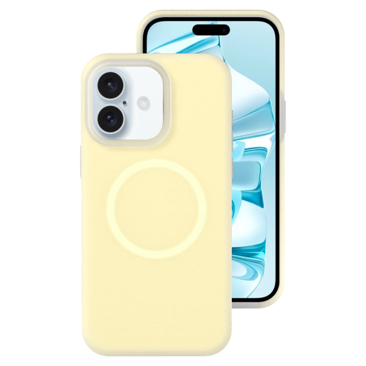 Jelly Liquid Silicone MagSafe Magnetic Phone Case, For iPhone 16 Pro, For iPhone 16 Plus