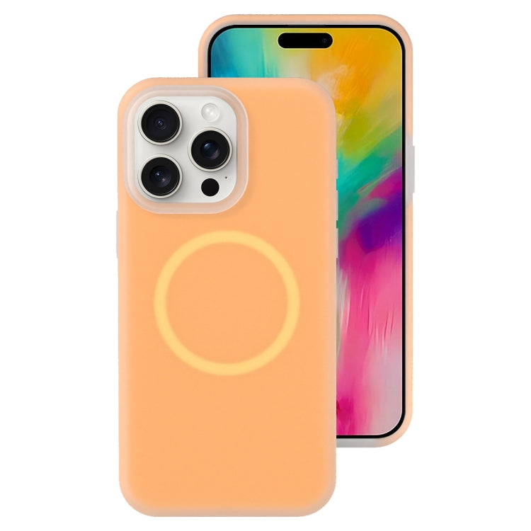 Jelly Liquid Silicone MagSafe Magnetic Phone Case, For iPhone 16 Pro, For iPhone 16 Plus
