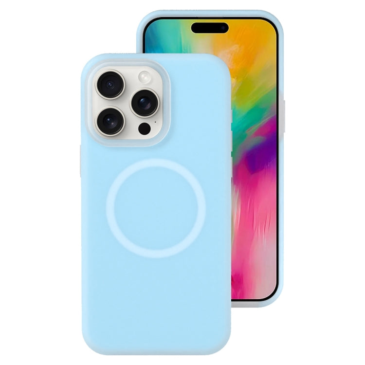 Jelly Liquid Silicone MagSafe Magnetic Phone Case, For iPhone 16 Pro, For iPhone 16 Plus