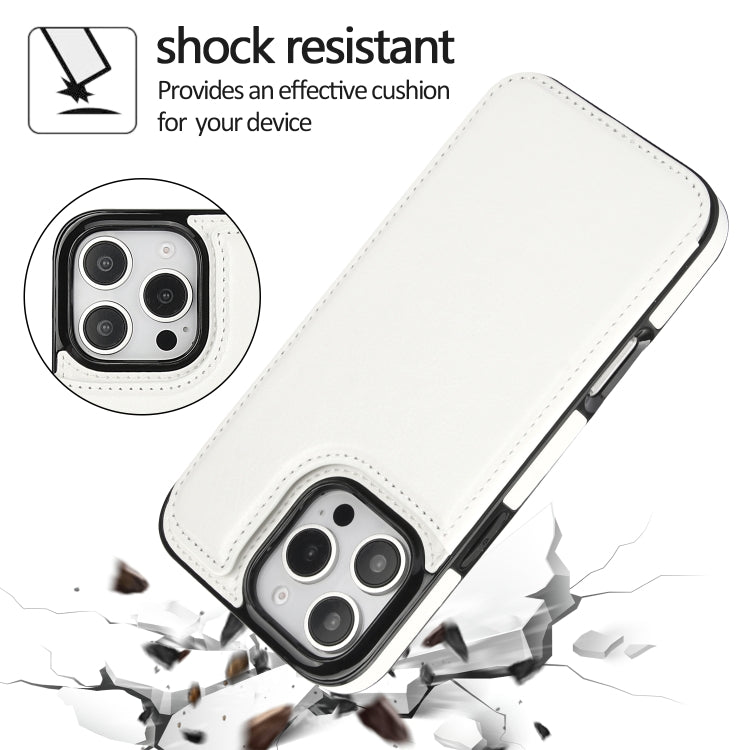 Double Buckle Crazy Horse Texture PU Phone Case, For iPhone 16 Pro Max, For iPhone 16 Pro, For iPhone 16 Plus