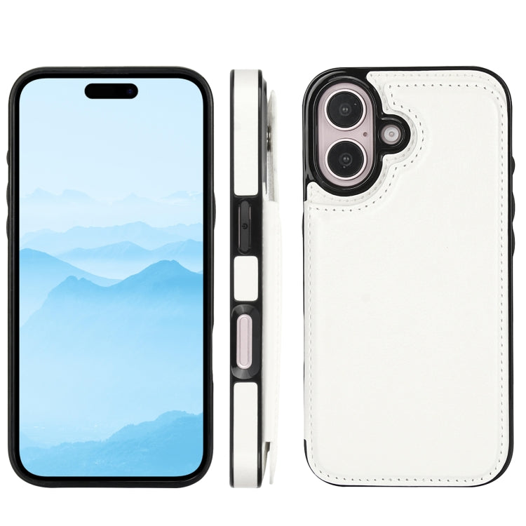 Double Buckle Crazy Horse Texture PU Phone Case, For iPhone 16
