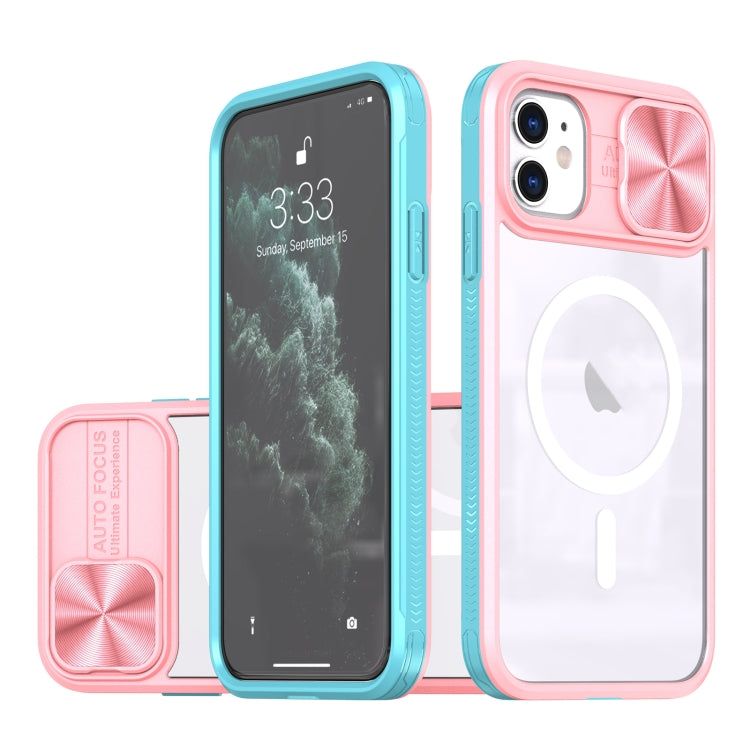 Clear Acrylic + PC + TPU MagSafe Lens Sliding Cover Full Coverage Phone Case, For iPhone 12 Pro Max, For iPhone 11 Pro Max, For iPhone 11