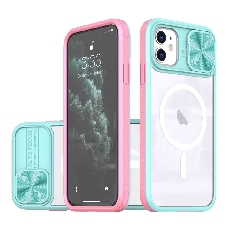 Clear Acrylic + PC + TPU MagSafe Lens Sliding Cover Full Coverage Phone Case, For iPhone 12 Pro Max, For iPhone 11 Pro Max, For iPhone 11