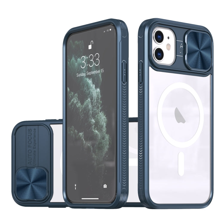 Clear Acrylic + PC + TPU MagSafe Lens Sliding Cover Full Coverage Phone Case, For iPhone 14 / 13, For iPhone 14 Pro Max, For iPhone 12