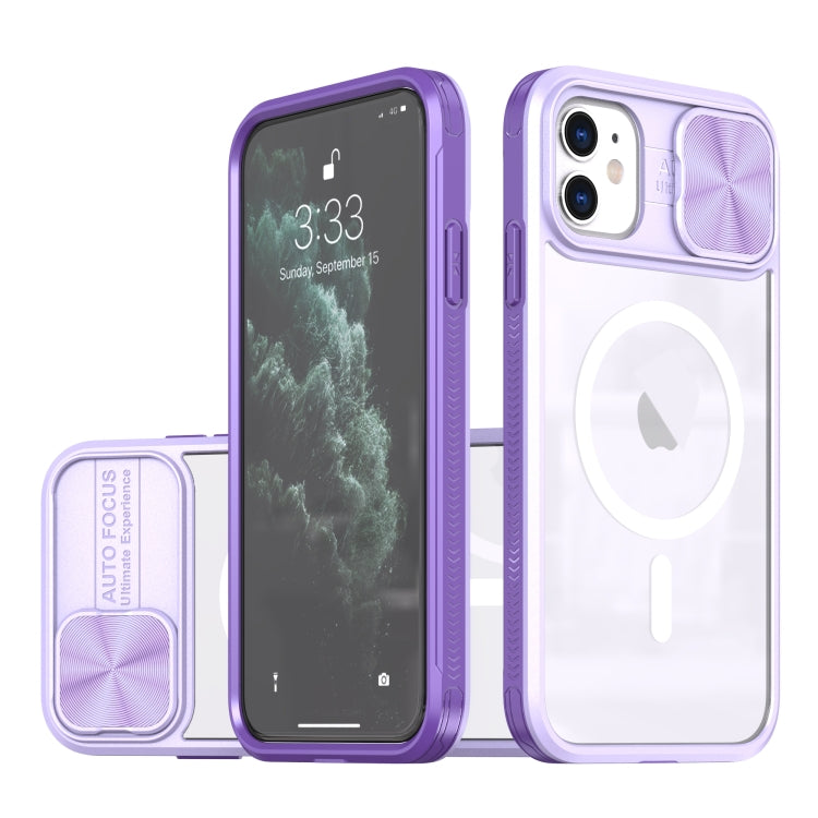 Clear Acrylic + PC + TPU MagSafe Lens Sliding Cover Full Coverage Phone Case, For iPhone 14 / 13, For iPhone 14 Pro Max, For iPhone 12