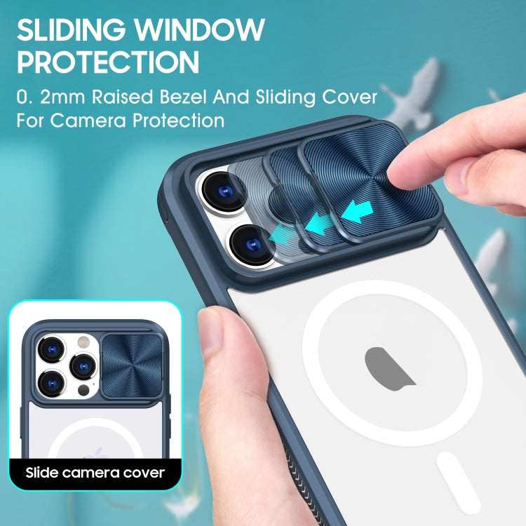 Clear Acrylic + PC + TPU MagSafe Lens Sliding Cover Full Coverage Phone Case, For iPhone 12 Pro Max, For iPhone 11 Pro Max, For iPhone 11