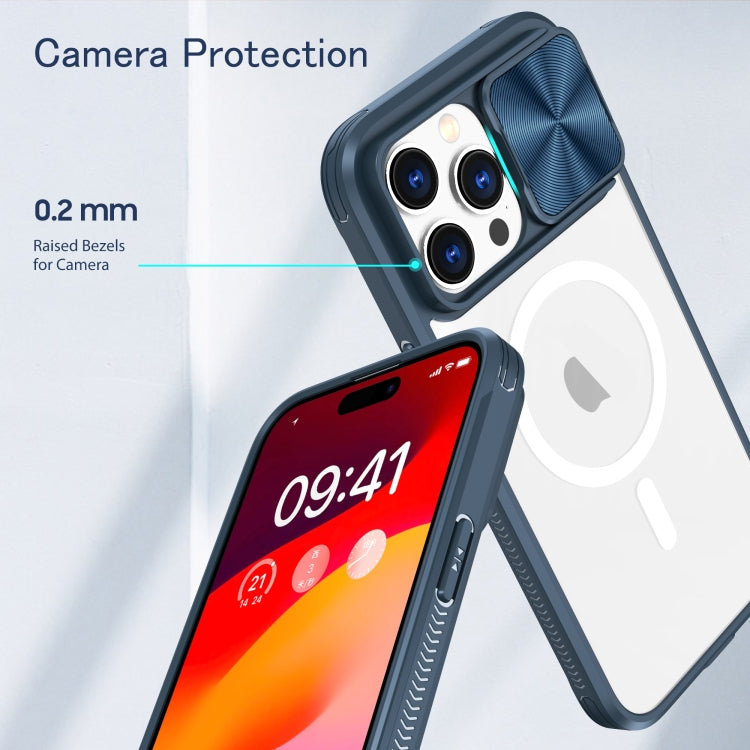 Clear Acrylic + PC + TPU MagSafe Lens Sliding Cover Full Coverage Phone Case, For iPhone 12 Pro Max, For iPhone 11 Pro Max, For iPhone 11