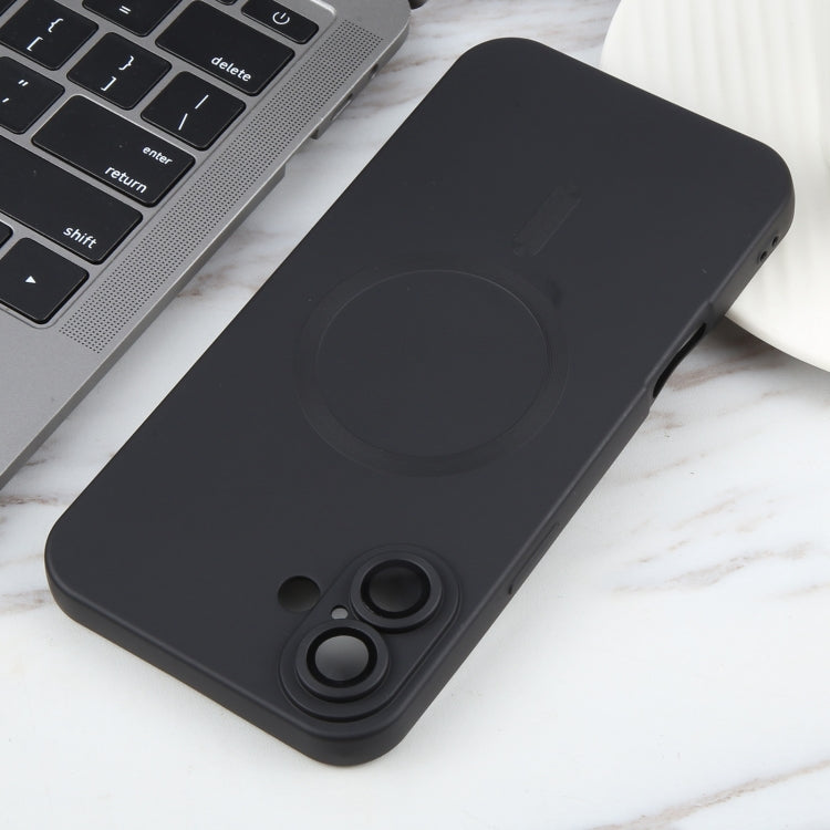 Liquid TPU Silicone Solid Color MagSafe Phone Case, For iPhone 16