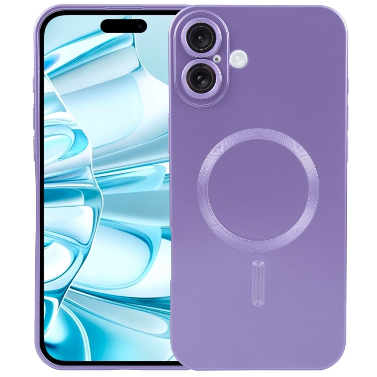 Liquid TPU Silicone Solid Color MagSafe Phone Case, For iPhone 16
