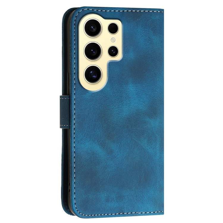 YX0080 Grid Butterfly Embossed Pattern Flip Leather Phone Case with Lanyard