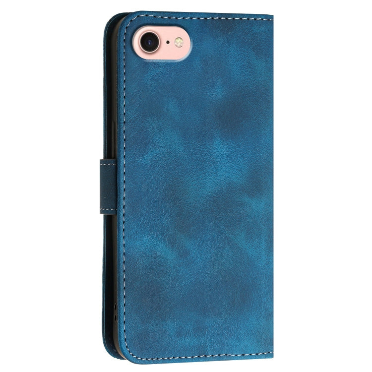 YX0080 Grid Butterfly Embossed Pattern Flip Leather Phone Case with Lanyard, iPhone 16e, For iPhone 16 Pro Max, For iPhone 16 Pro, For iPhone 16 Plus