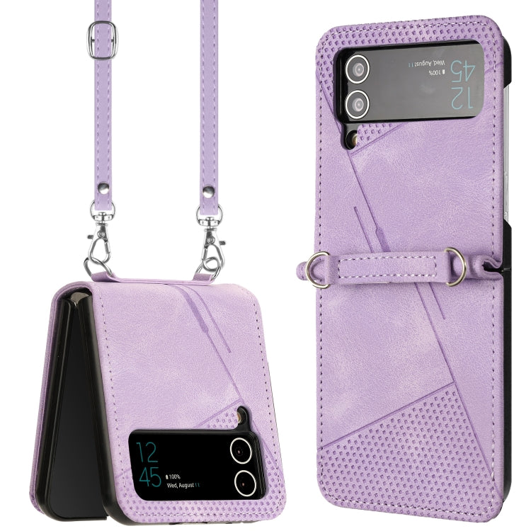 Dream Triangle Leather Phone Case with Lanyard