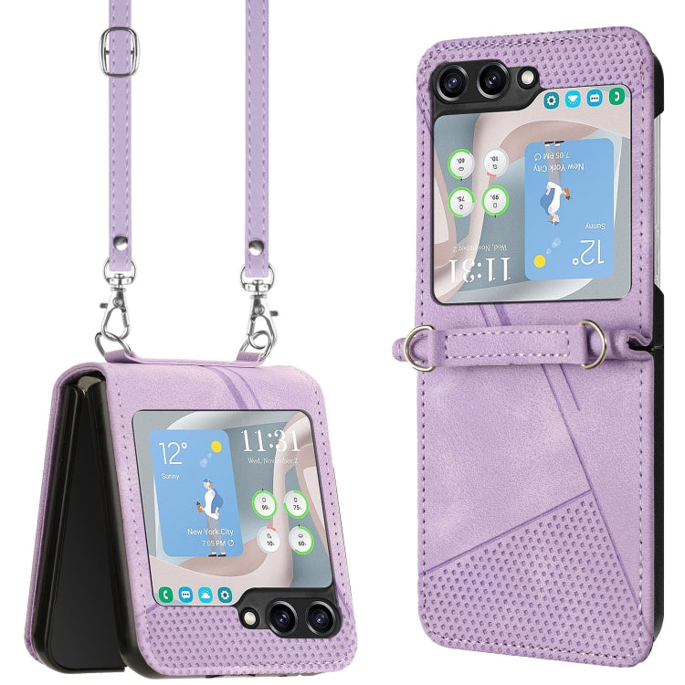 Dream Triangle Leather Phone Case with Lanyard