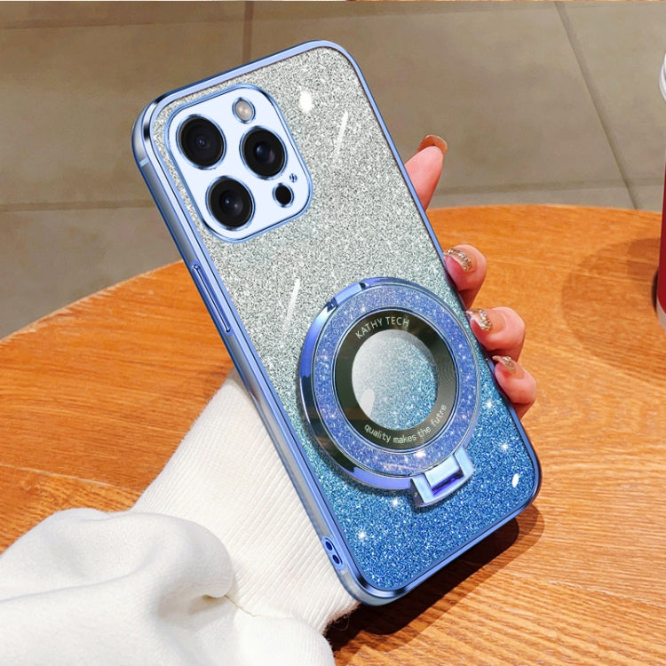 Plated Gradient Glitter Round Holder TPU Phone Case, For iPhone 14 Plus, For iPhone 14, For iPhone 14 Pro, For iPhone 14 Pro Max