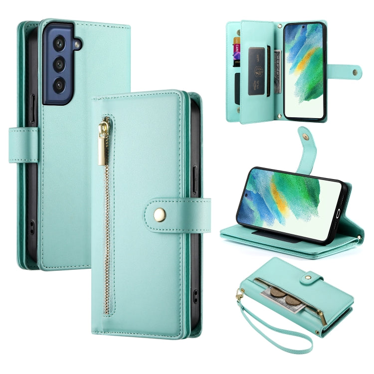 Nine Card-slot Zipper Wallet Bag Leather Phone Case