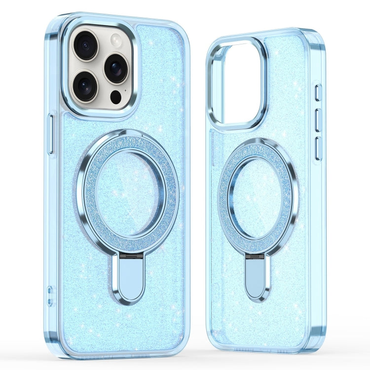 Glitter Ring Holder MagSafe Phone Case, For iPhone 16 Pro Max, For iPhone 16 Pro, For iPhone 16 Plus, For iPhone 16