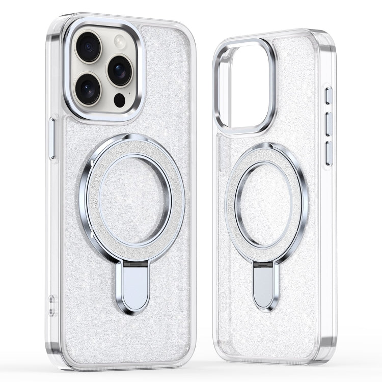 Glitter Ring Holder MagSafe Phone Case, For iPhone 16 Pro Max, For iPhone 16 Pro, For iPhone 16 Plus, For iPhone 16
