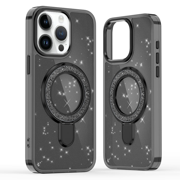 Glitter Ring Holder MagSafe Phone Case, For iPhone 15 Pro Max, For iPhone 15 Pro, For iPhone 15 Plus, For iPhone 15