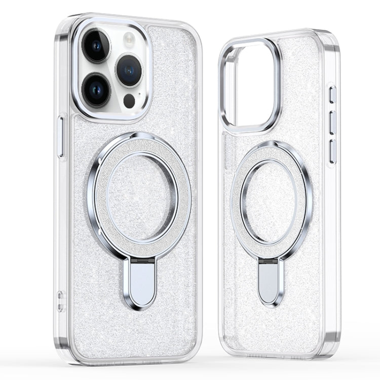 Glitter Ring Holder MagSafe Phone Case, For iPhone 15 Pro Max, For iPhone 15 Pro, For iPhone 15 Plus, For iPhone 15