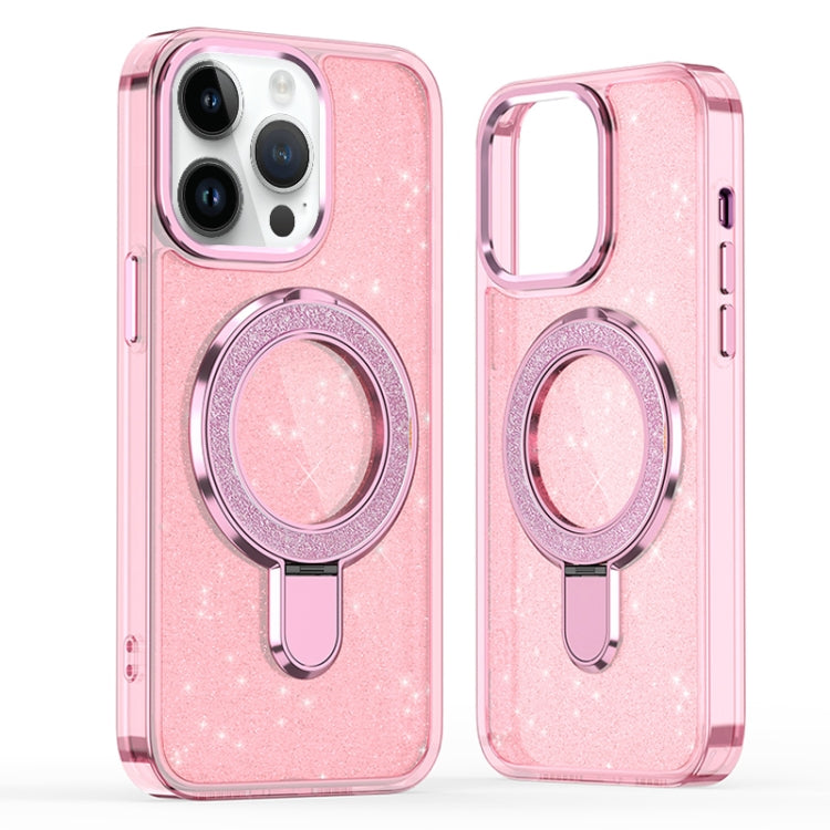 Glitter Ring Holder MagSafe Phone Case, For iPhone 14 Plus, For iPhone 13 / 14, For iPhone 14 Pro, For iPhone 14 Pro Max