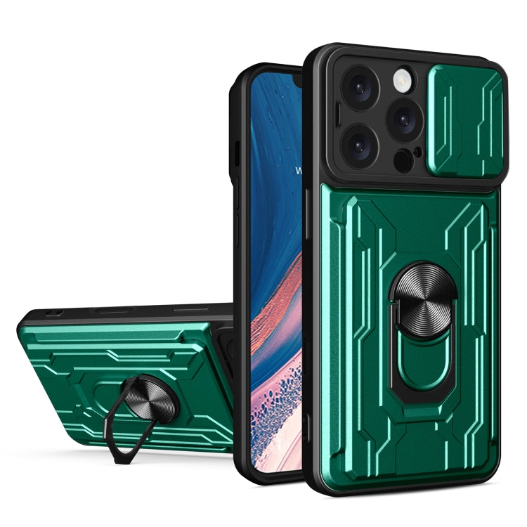 Sliding Camshield TPU+PC Phone Case with Card Slot