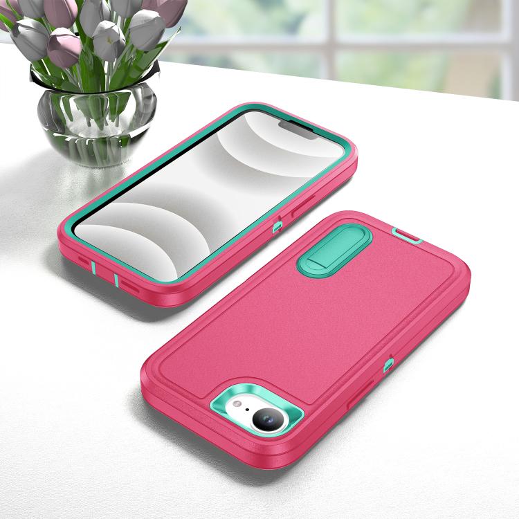 Rugged PC + Silicone Phone Case with Holder