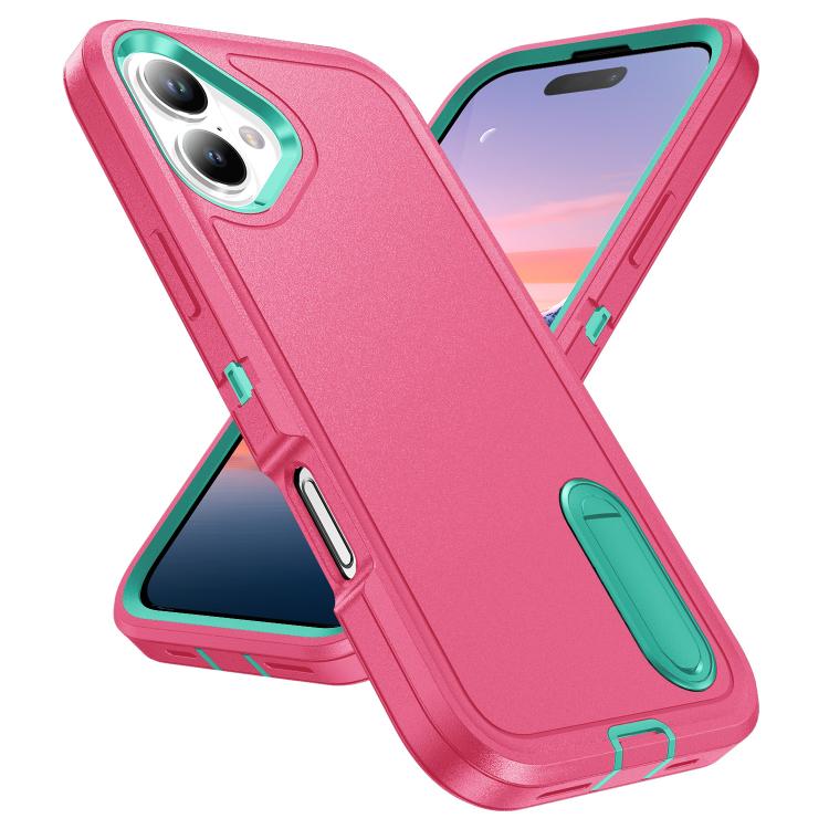 Rugged PC + Silicone Phone Case with Holder