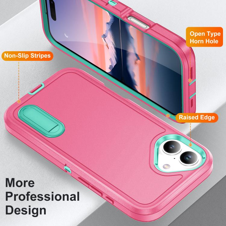 Rugged PC + Silicone Phone Case with Holder