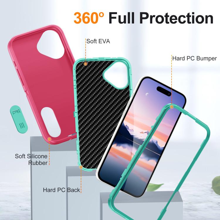 Rugged PC + Silicone Phone Case with Holder