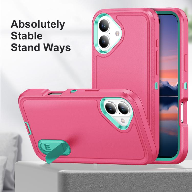 Rugged PC + Silicone Phone Case with Holder