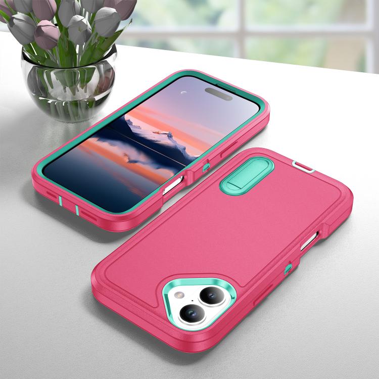 Rugged PC + Silicone Phone Case with Holder
