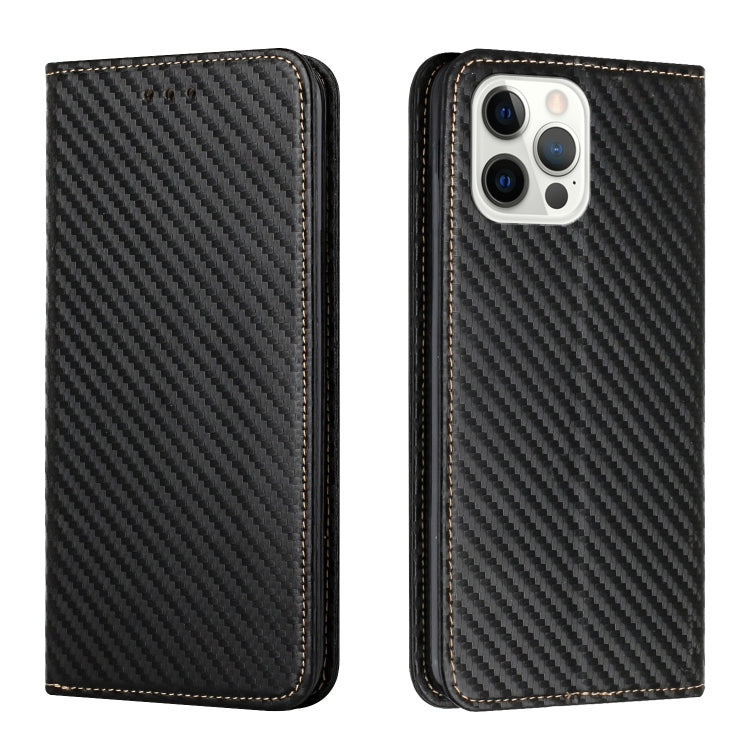 Carbon Fiber Texture Magnetic Flip Leather Phone Case, For iPhone 16e, For iPhone 16 Pro Max, For iPhone 16 Pro, For iPhone 16 Plus