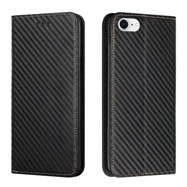 Carbon Fiber Texture Magnetic Flip Leather Phone Case, For iPhone 16e, For iPhone 16 Pro Max, For iPhone 16 Pro, For iPhone 16 Plus