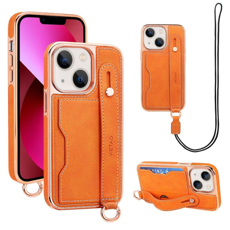 VIETAO Card Slot Wristband Phone Case with Lanyard, For iPhone 13 Pro Max, For iPhone 13 Pro, For iPhone 13, For iPhone 12 / 12 Pro