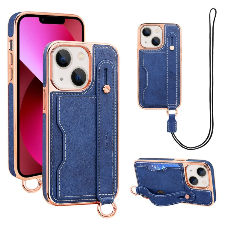 VIETAO Card Slot Wristband Phone Case with Lanyard, For iPhone 13 Pro Max, For iPhone 13 Pro, For iPhone 13, For iPhone 12 / 12 Pro