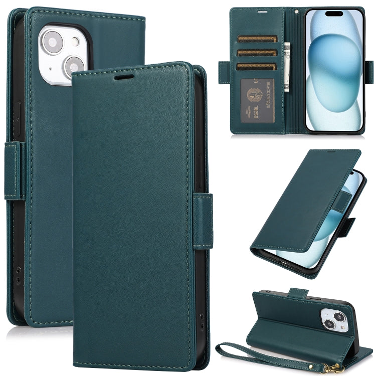Side Buckle RFID Anti-theft Leather Phone Case, For iPhone 14 Plus, For iPhone 14 / 13, For iPhone 14 Pro