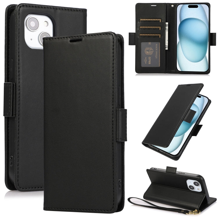 Side Buckle RFID Anti-theft Leather Phone Case, For iPhone 15 Pro, For iPhone 15 Plus, For iPhone 15