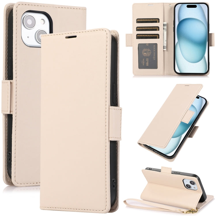 Side Buckle RFID Anti-theft Leather Phone Case, For iPhone 15 Pro, For iPhone 15 Plus, For iPhone 15