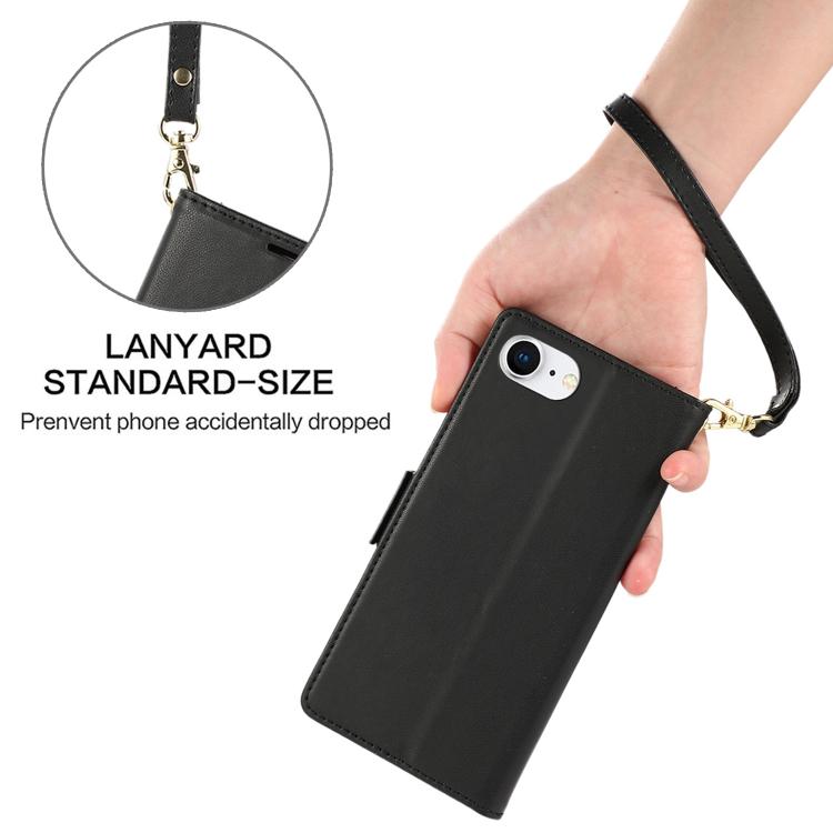 Side Buckle RFID Anti-theft Leather Phone Case, For iPhone 16e, For iPhone 16 Pro Max, For iPhone 16 Pro